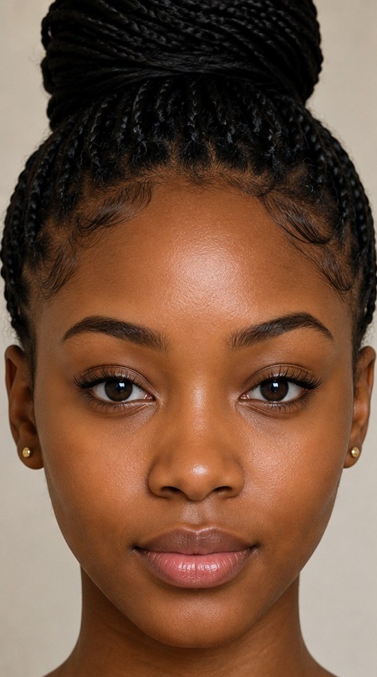 Illustration of clearer skin appearance
